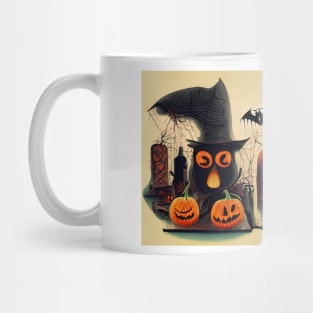 A Haunted House on a Dark Night Mug